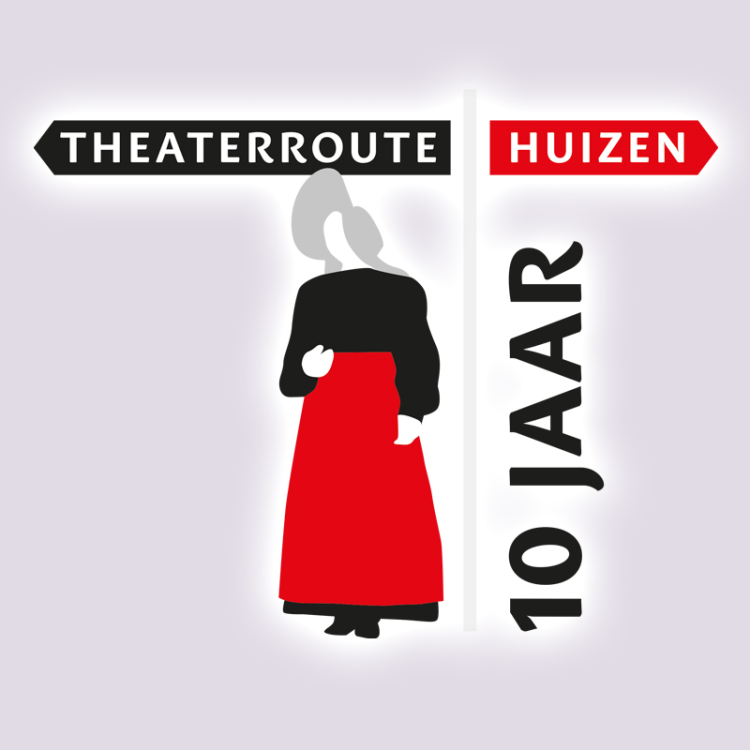 Logo Theaterroute Huizen 10 jaar