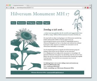 Website monument Hilversum MH17